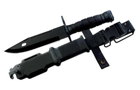 Ontario M 9 Bayonet Fixed 7.0 In Black Blade Kraton Handle