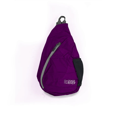 Osage River Taber Sling Bag Purple/Gray