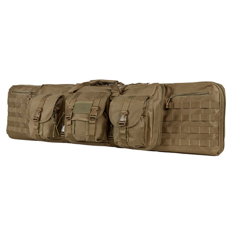 Vism Deluxe Double Rifle Case 46 In L X 13 In H Tan