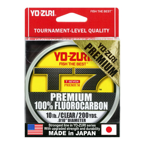 Yo Zuri T 7 Premium Fluorocarbon 200 Yard Spool 10 Lb
