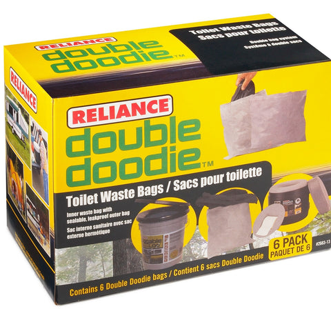 Reliance Double Doodie Toilet Waste Bag With Bio Gel