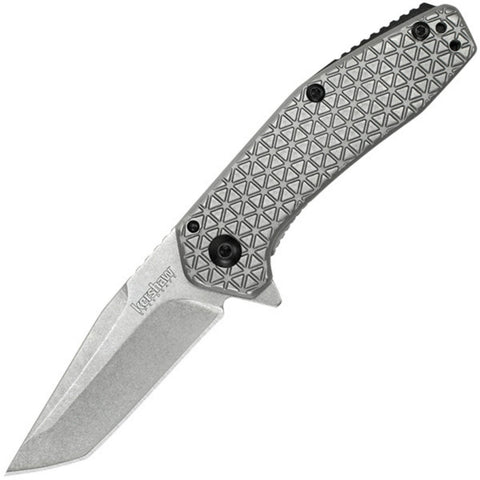 Kershaw Cathode Assisted 2.25 In Stonewash Plain Ss Handle