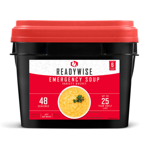 ReadyWise 48 Serving Emergency Soup Grab and Go Bucket