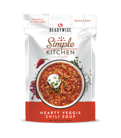 ReadyWise 6 CT Case Simple Kitchen Hearty Veggie Chili Soup