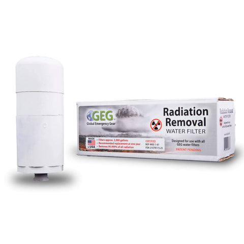 Radiation Removal Water Filter Kit for use with ReadyWise Food Buckets